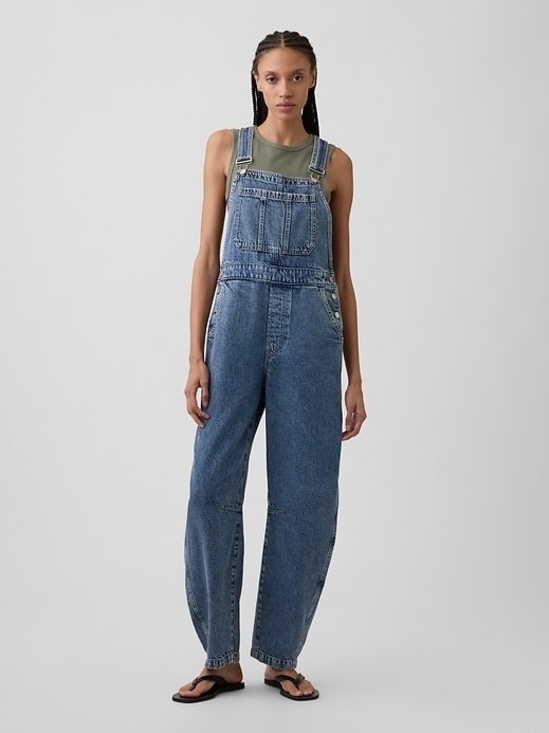 GAP Denim - Women's GAP Denim Barrel Overalls - Medium